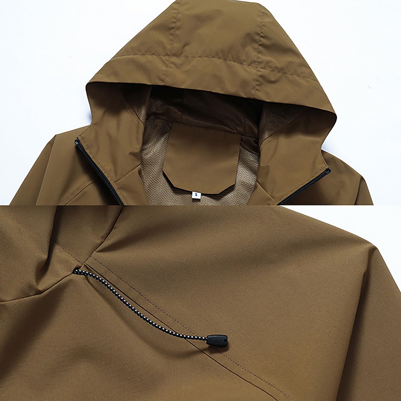 Chubasqueros para mujer, impermeables, largos, impermeables, con capucha, abrigos largos para mujer, chaqueta ligera para mujer, chaquetas casuales, abrigos de lluvia para mujer