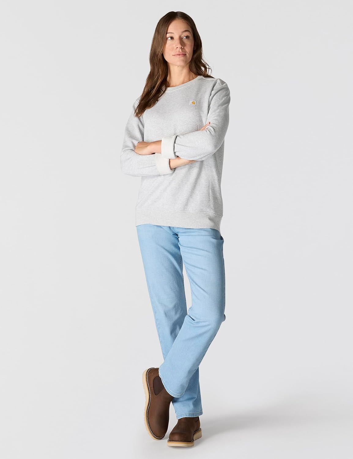 Carhartt Women's Relaxed Fit Midweight French Terry Crewneck Sweatshirt - Image 5