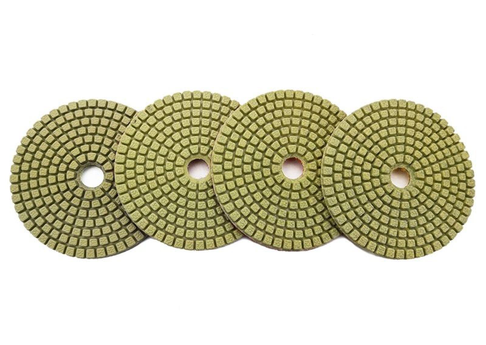 Almohadillas pulidoras de diamante, Lote de 7 almohadillas for pulir mármol de 4 pulgadas y 100 mm, disco de pulido de diamante for baldosas de cerámica y hormigón WPD12(3000)