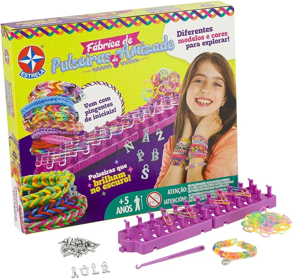 Brinquedos Estrela, Fábrica de Pulseiras da Amizade, Multicolor