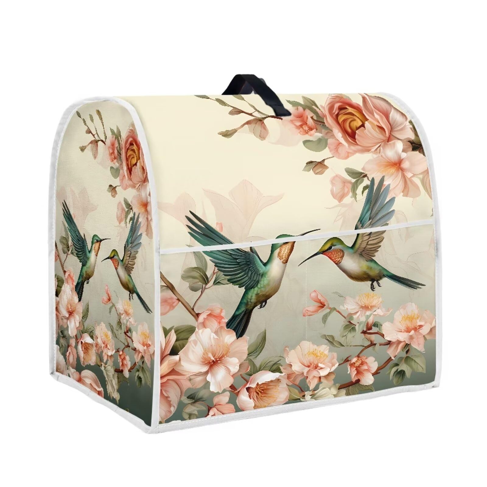 chaqlin Hummingbird Flower Mixer Covers Fit Tilt Head and Bowl Lift Models Mixers,Washable Kitchen Appliance Cover Universal Fit Coffee Maker Blender Juicer
