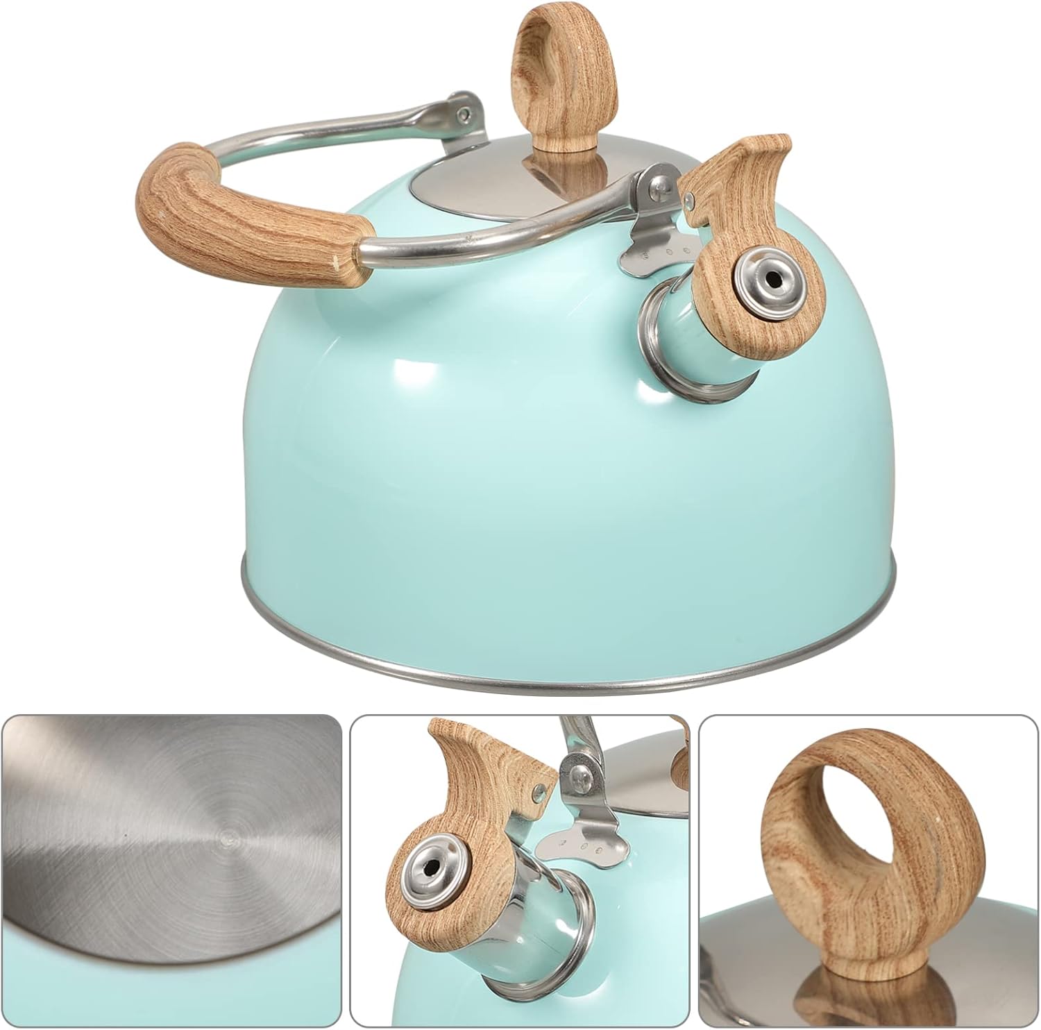 備前焼 武田良昭作 メロンつまみ ひび加工急須 8cm×13cm×9cm, 茶器