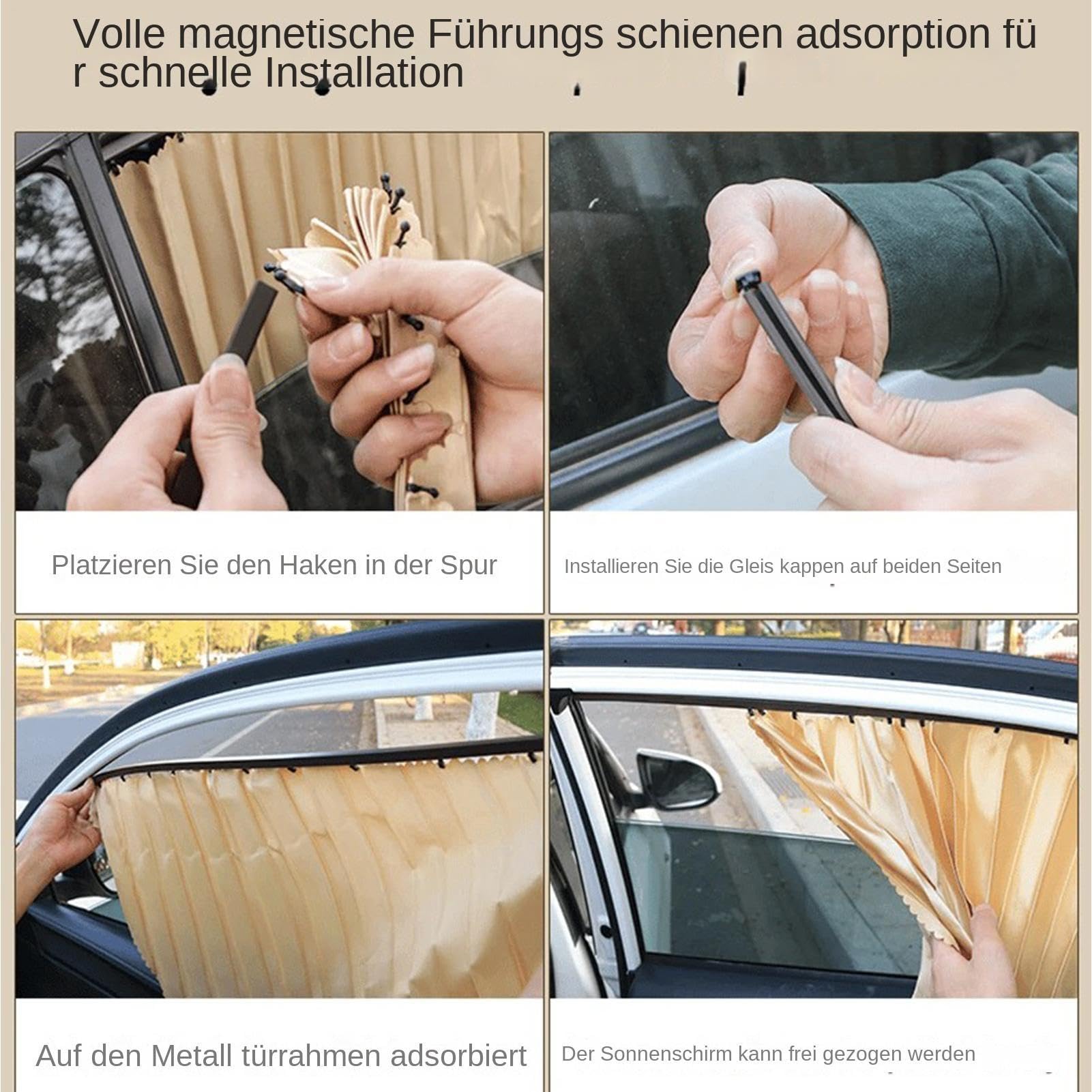 Parasole Laterali Per Finestrini Auto Copertura Oscurante Magnetica | Coprifinestrini Auto Per Suv E Furgone Viaggio Pendolarismo Quotidiano Guida Lunga All'Aperto Road Trip Parcheggio