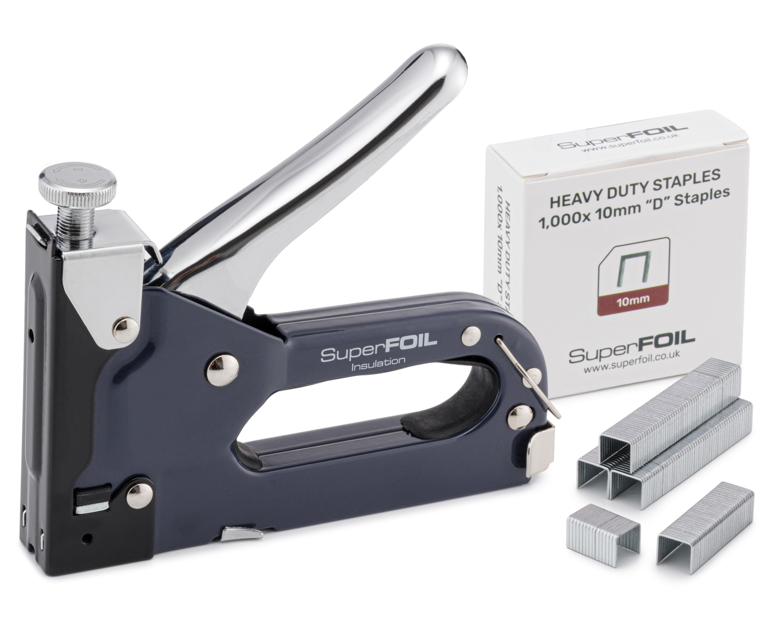 SuperFOIL 3-in-1 Staple Gun and 1000x10mm Heavy Duty Staples