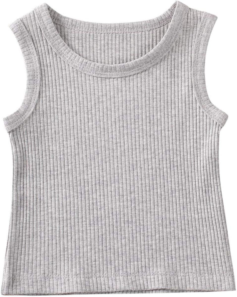 Mubineo Infant Toddler Baby Boy Girl Summer Basic Plain Sleeveless Cotton Tank Top: Clothing, Shoes & Jewelry