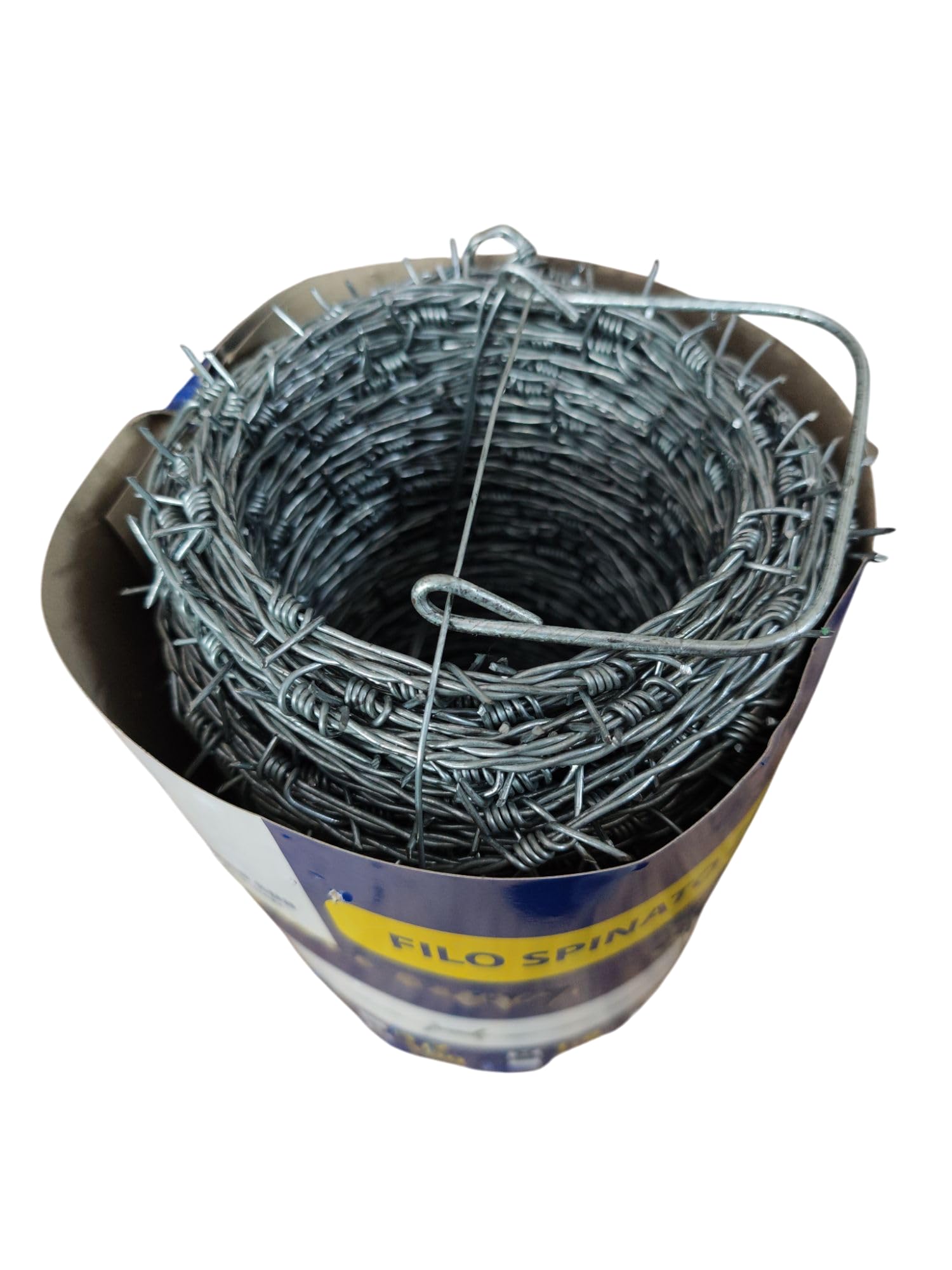 Filo Spinato Zincato 1,7mm 200m Rotolo Recinzione Barriera Antiarrampicata Flessibile Made in Italy