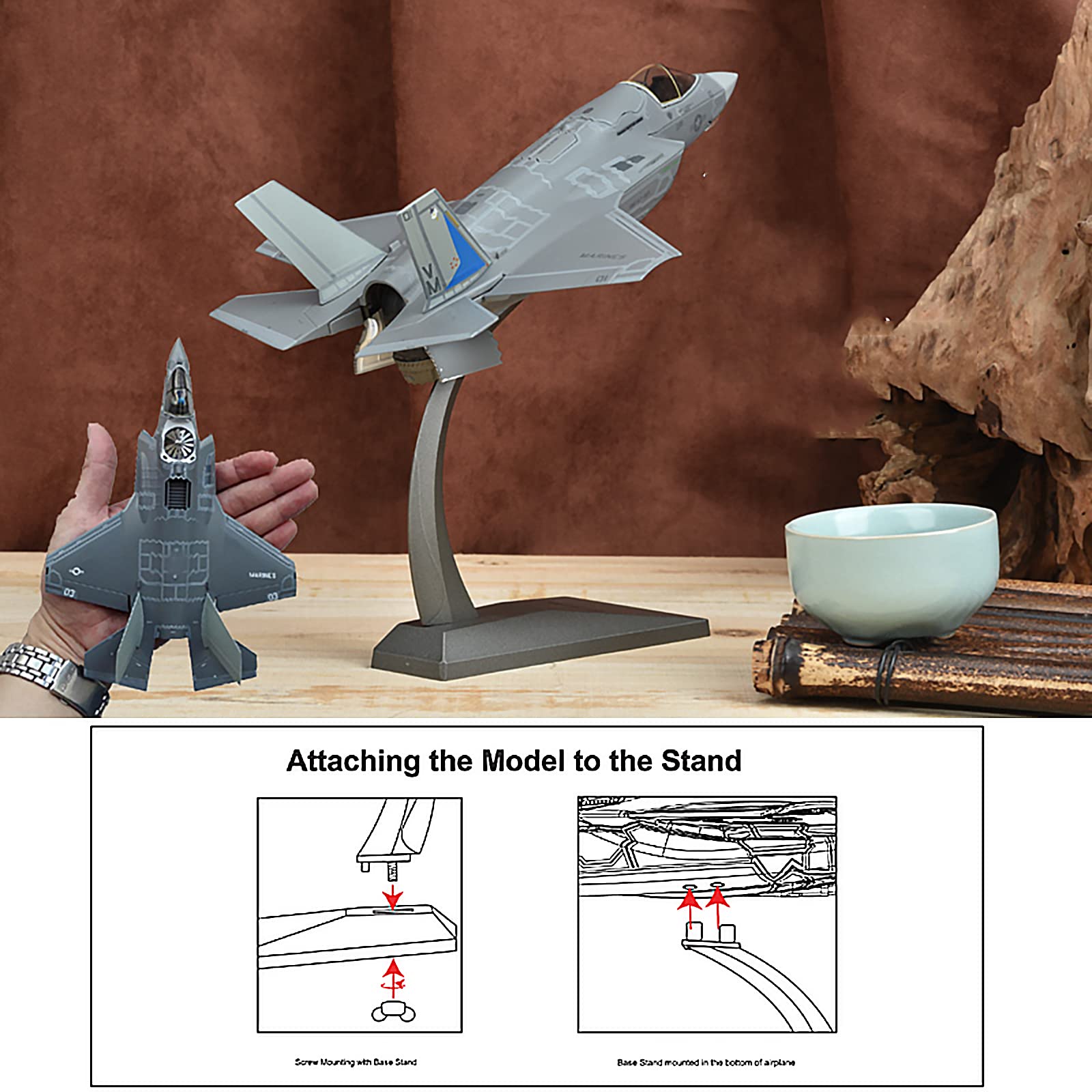 Amazon.com: BOLYUM 1:72 F-35B VTOL Version Fighter, Aircraft