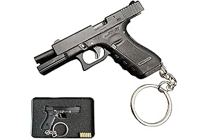 Mini Gun Metal Keychains for Men and Women