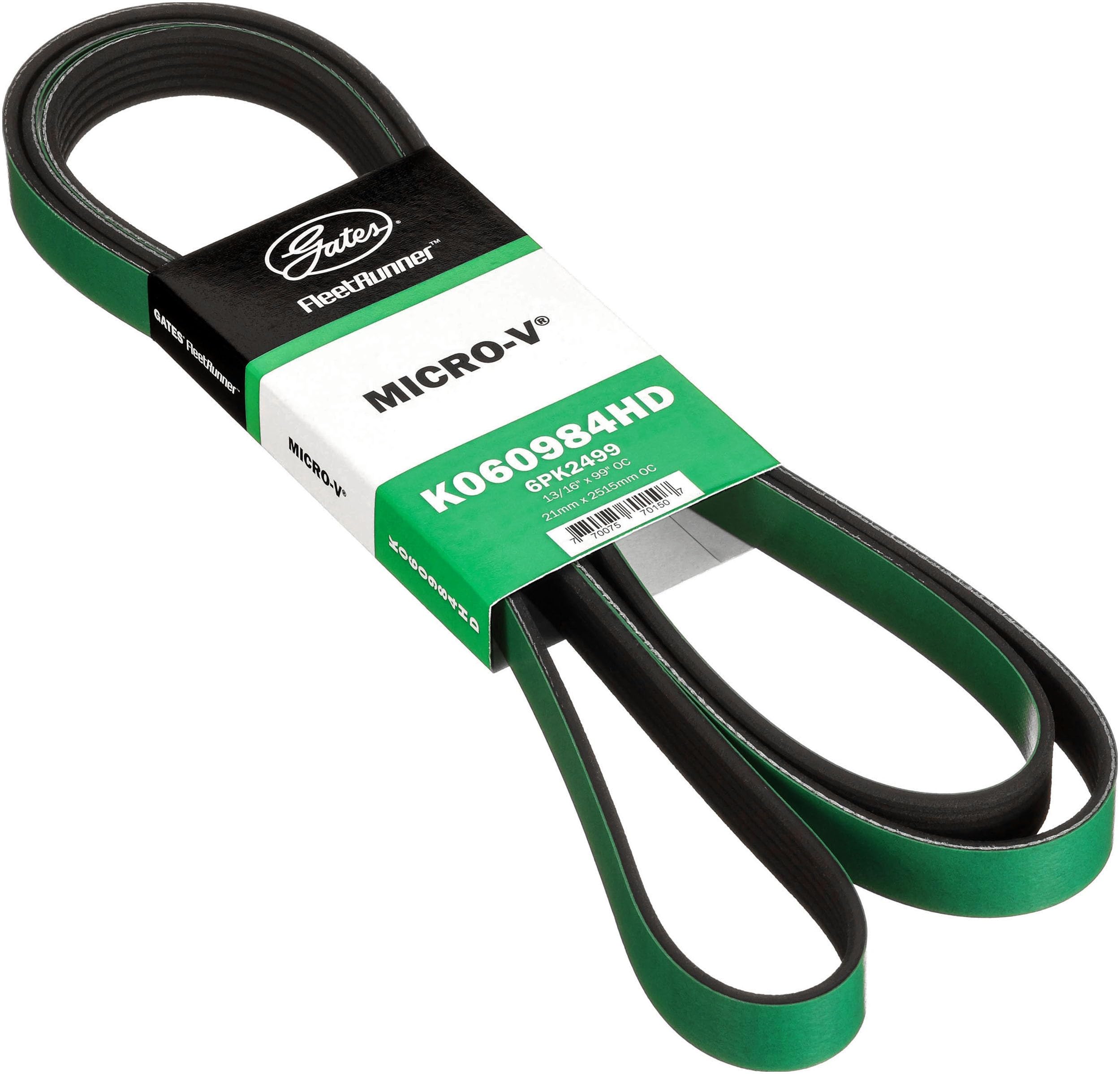 Gates - 94-95 Chevy C&K Series Pickup V8 5.7L Serpentine Micro-V Belt (K060984HD)-image-4
