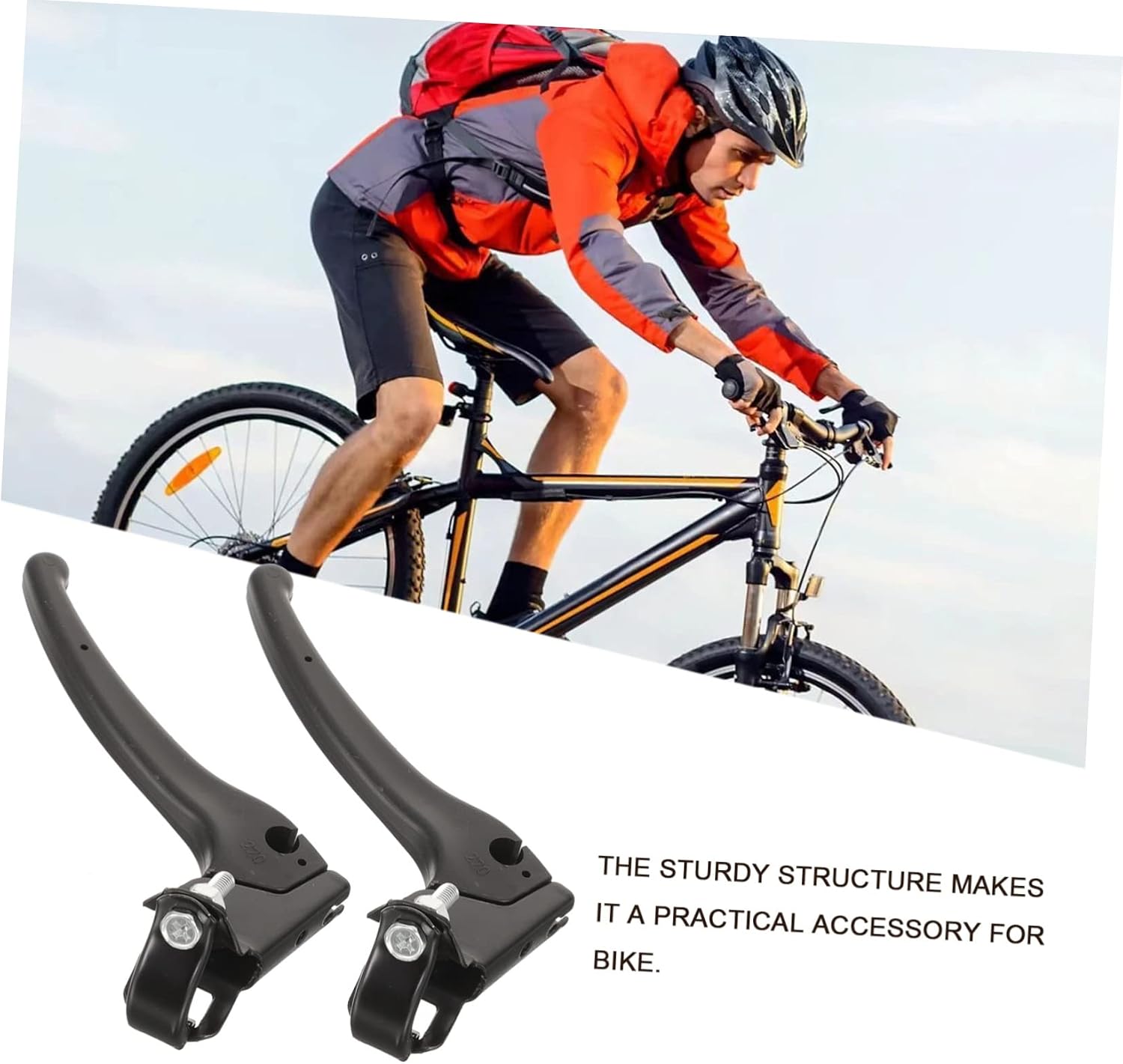Healifty 2pcs Wheelchair Hand Brake Road Bike Brake Wheelchair Brake Handle Bike Brake Lever Plastic Black Wheelchair Brakes Grips Braking Lever Brake Lever for Wheelchair Screw Brake Set