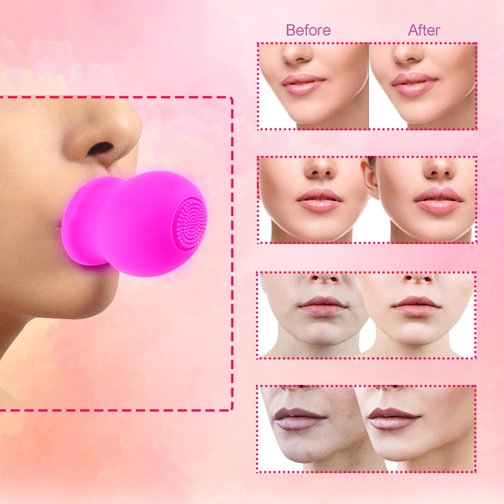 Lip Plumper per Labbra Dispositivo di Allenamento Rassodamento Muscoli Bocca Strumento Sollevamento Viso