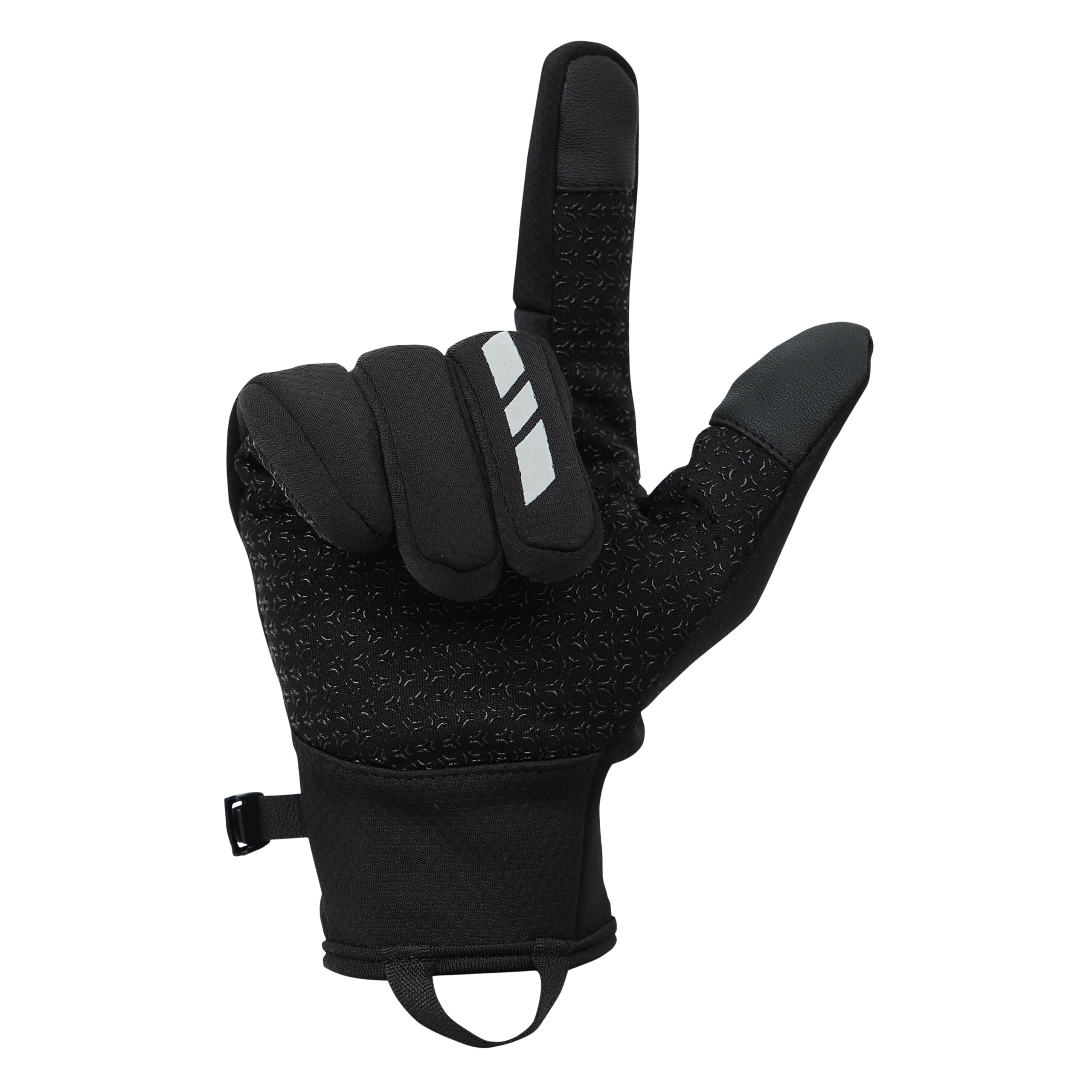 FABSPORTS All-Round Winter Riding Gloves (Unisex) | Warm Fleece Lined, Water-Resistant & Windproof for Moderate Cold Weather Cycling & Motorcycling | Anti-Slip, Touchscreen Ready 1