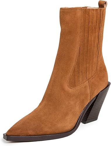 Sam Edelman Bottines Mandey Western pour femme, Frontier Brown, 43 EU