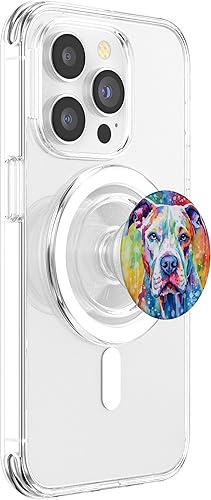 Miniatura 10 de Cute Dog Lover Alcohol Ink Art Dogo Argentino PopSockets Standard PopGrip