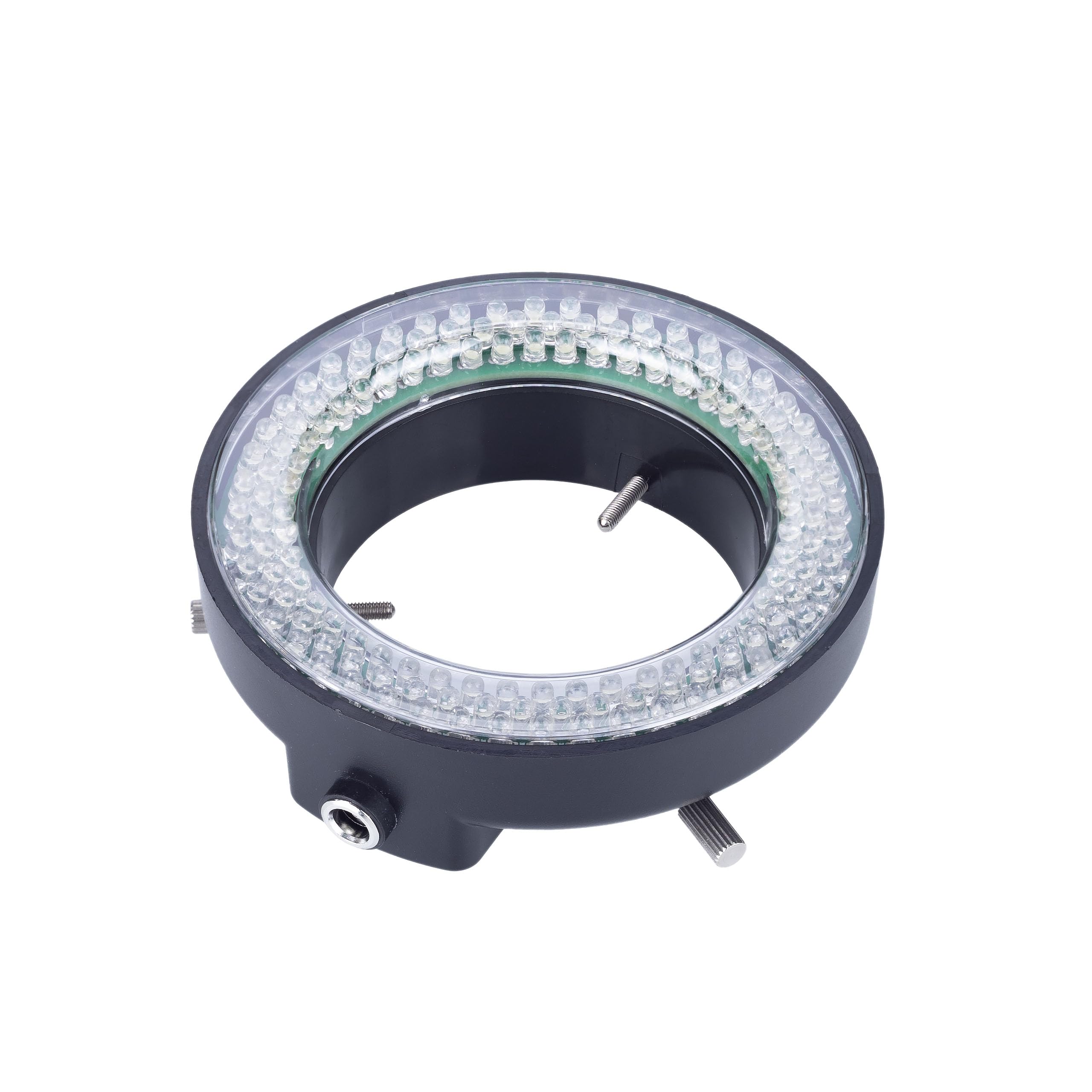 Rosfix Illuminatore Regolabile per Microscopio 144 LED – Luce Fredda Dimmerabile, Anello Ø60–95 mm, Alimentatore Integrato | Accessorio per Microscopi Ottici e Digitali