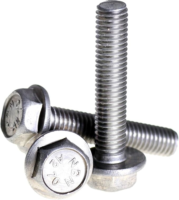 (M8)5 Pack A2 Stainless Steel FLANGED HEX Head Bolts Flange