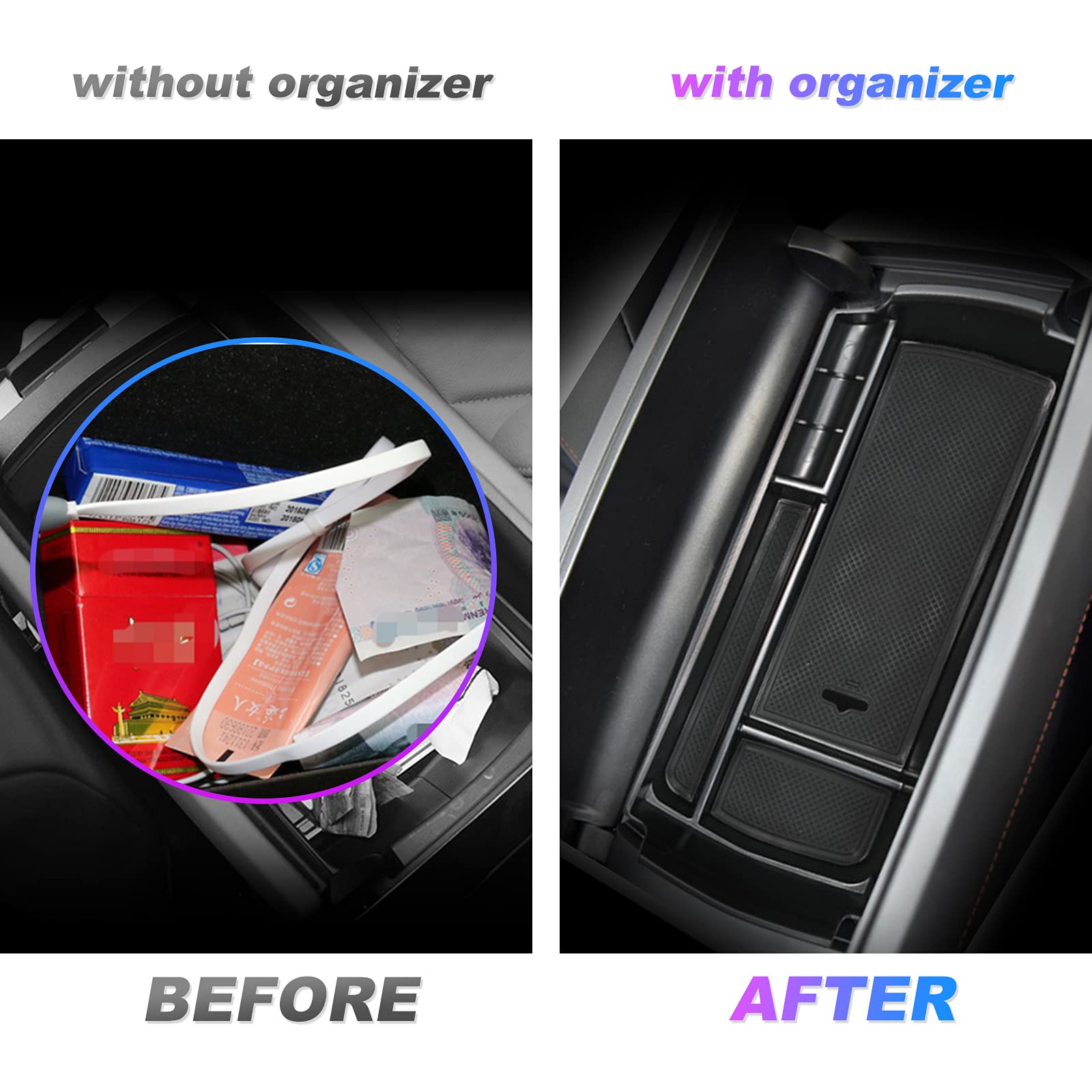 Organisateur Console Centrale GAFAT Pour Citroën DS7 Crossback 2017-2025