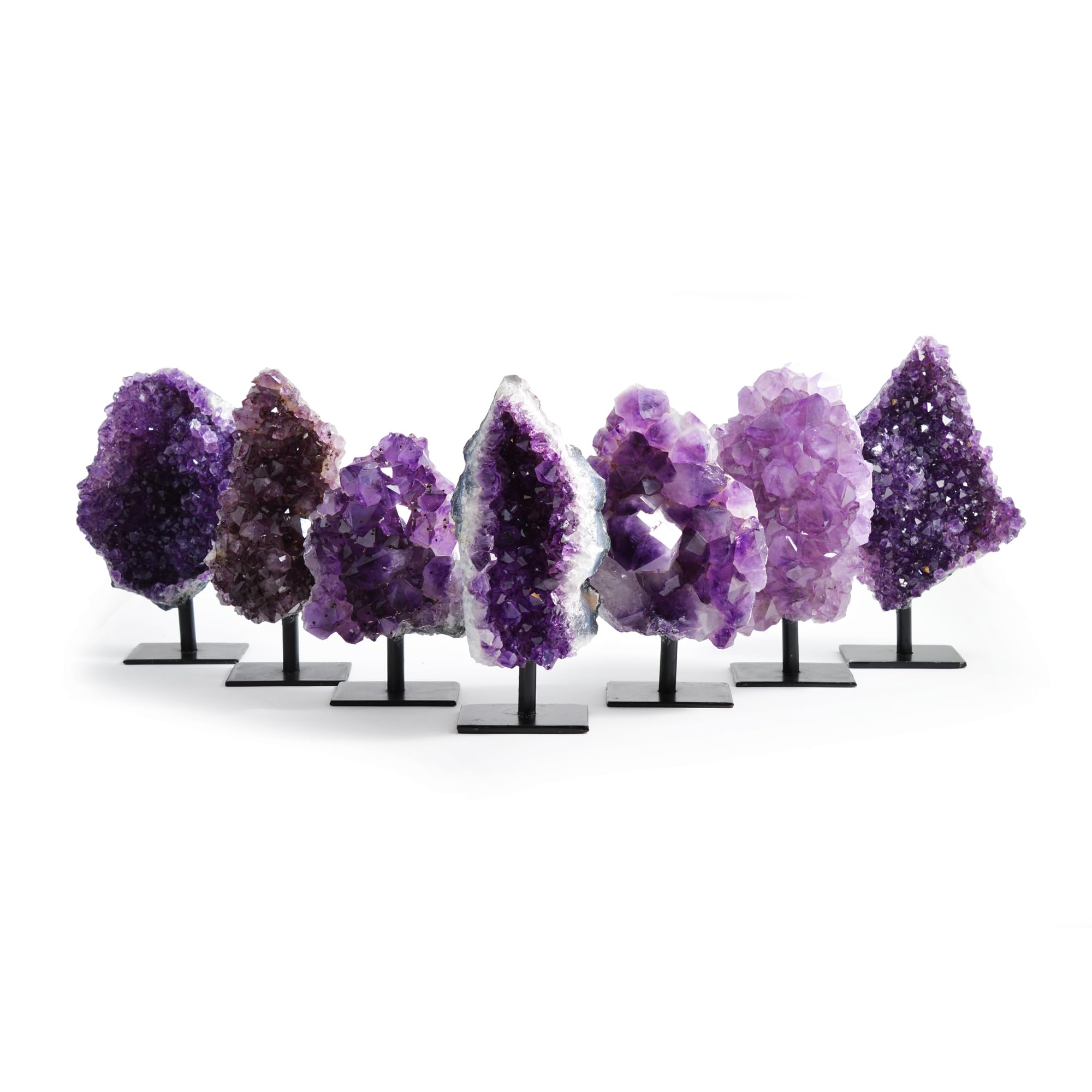 British Fossils Premium Quality Brazilian Amethyst on Stand - Luxury Home Decor, Purple, Approximately 1kg - Image 2