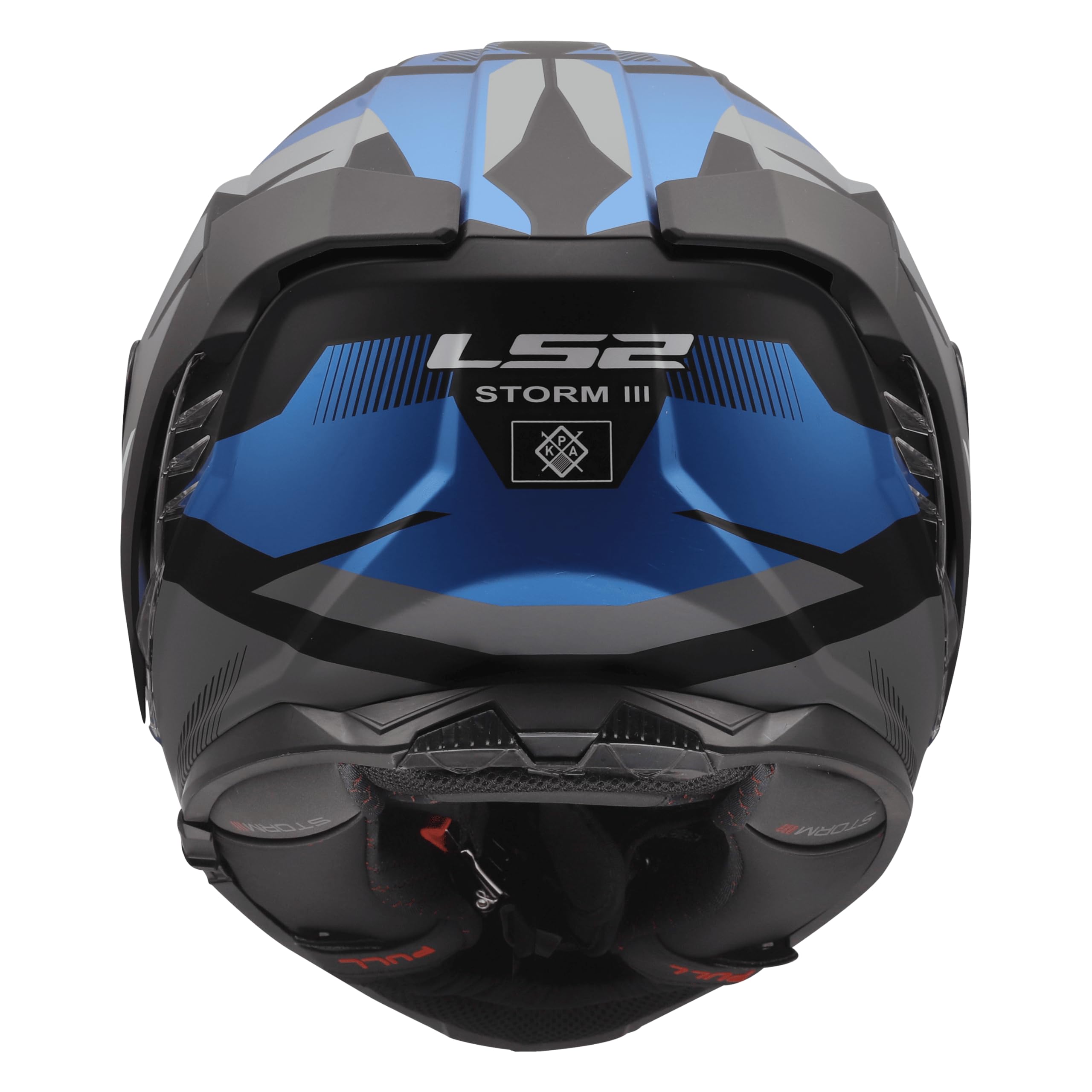 LS2, Casco Moto Integral STORM III KOMAI Black Blue, XXS