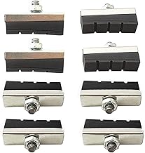 Lomodo Bicycle Brake Rubber Pads Bike Brake Blocks with Bolt for Older Style Road/Mountain/BMX Bikes (1.57 inch x 0.55 inch)