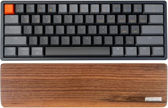 Teclado de madeira descanso de pulso descanso de mão para teclado mecânico Keychron K12/Q4/V4/Q60