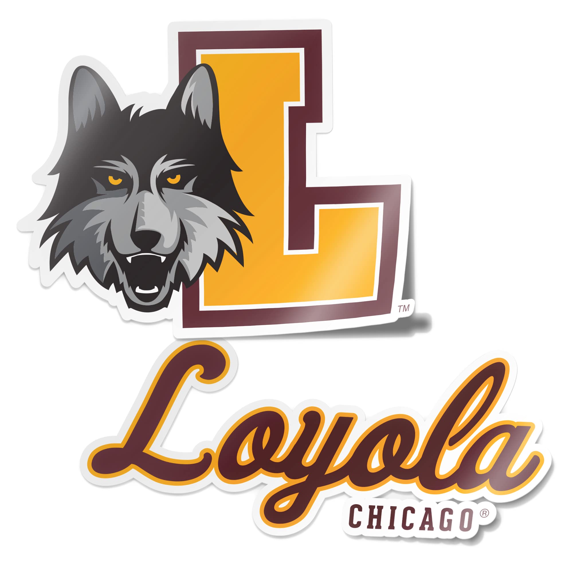 Autocollant Loyola University Chicago vinyle imperméable