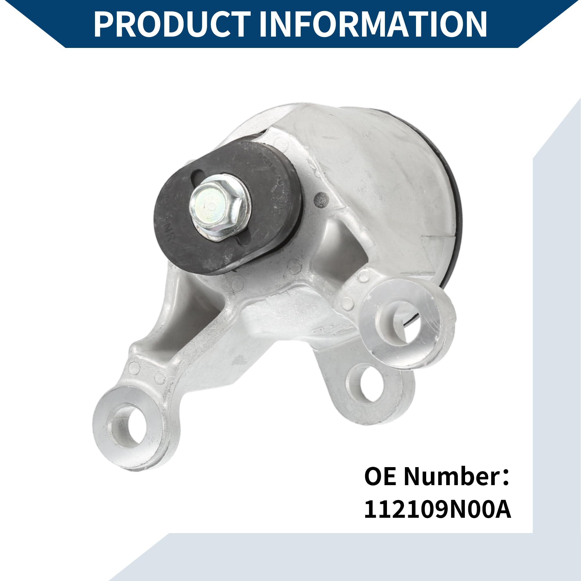 Supporto Motore Sinistro Per Nissan Pickup 1995-1997 - Ricambio 112109N00A (Metallo E Gomma) - 2