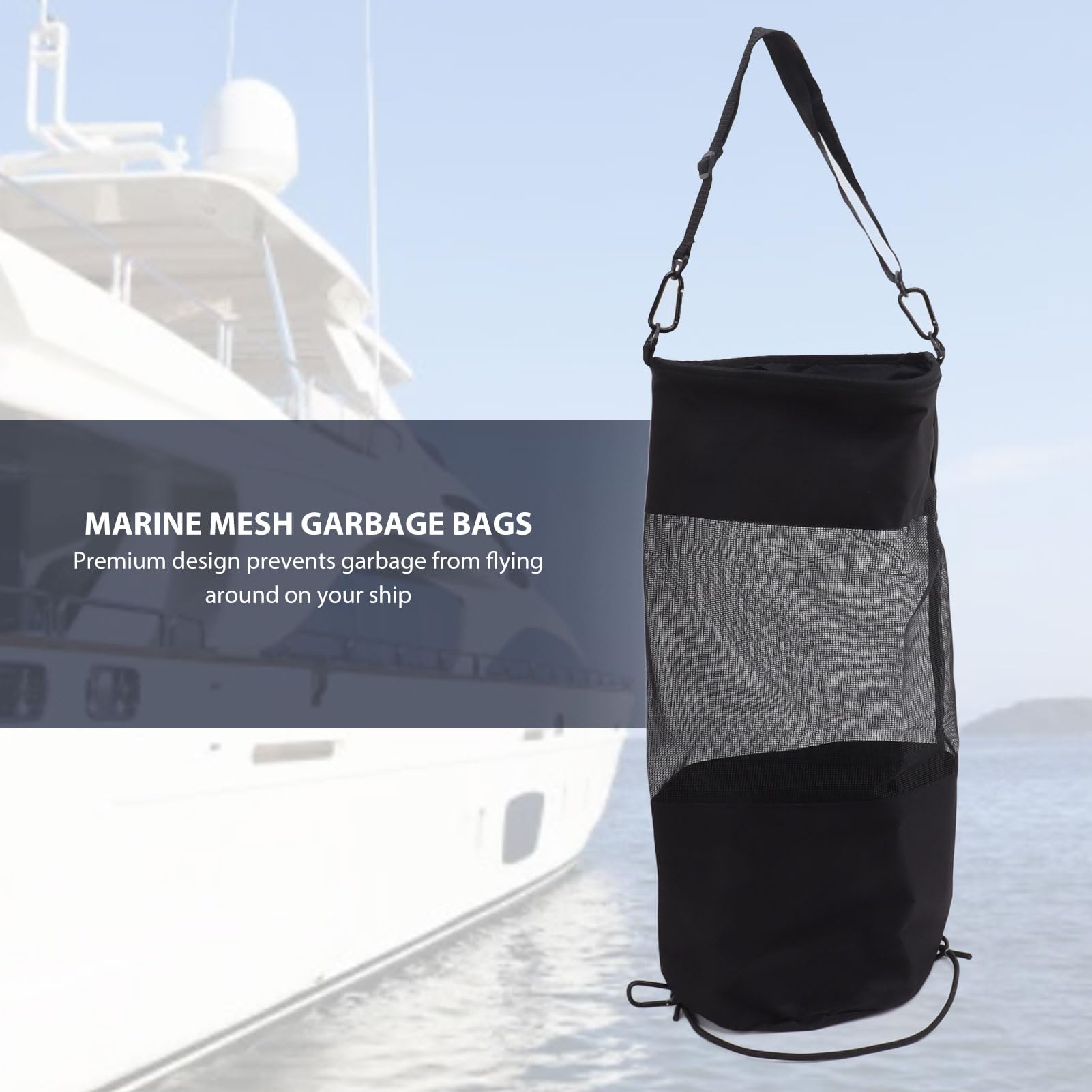 Large Capacity Folding Boat Trash Bag - Cylinder Shape Garbage Container for Home, Camping, Car - Leak Proof and Portable