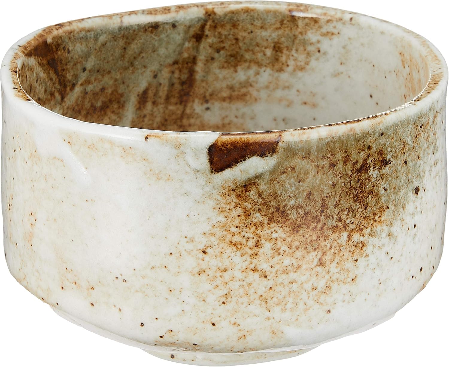 Mino Ware Matcha Bowl Yuki Shino Porcelain Chawan 4.7in Made in Japan