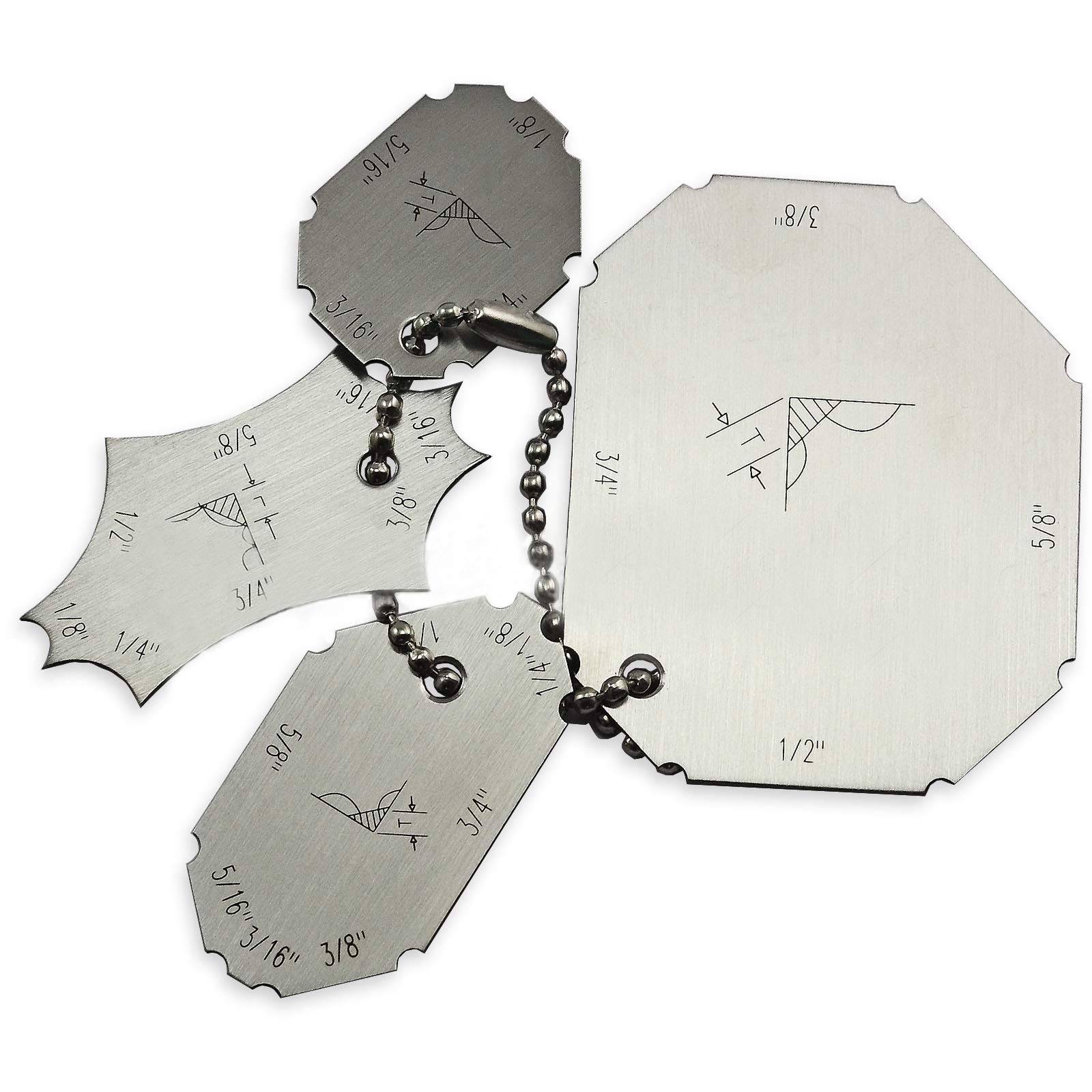 Calibro Per Saldatura RIVERWELD Hi-Lo - Misura Gap, Altezza E Spessore, In Pollici