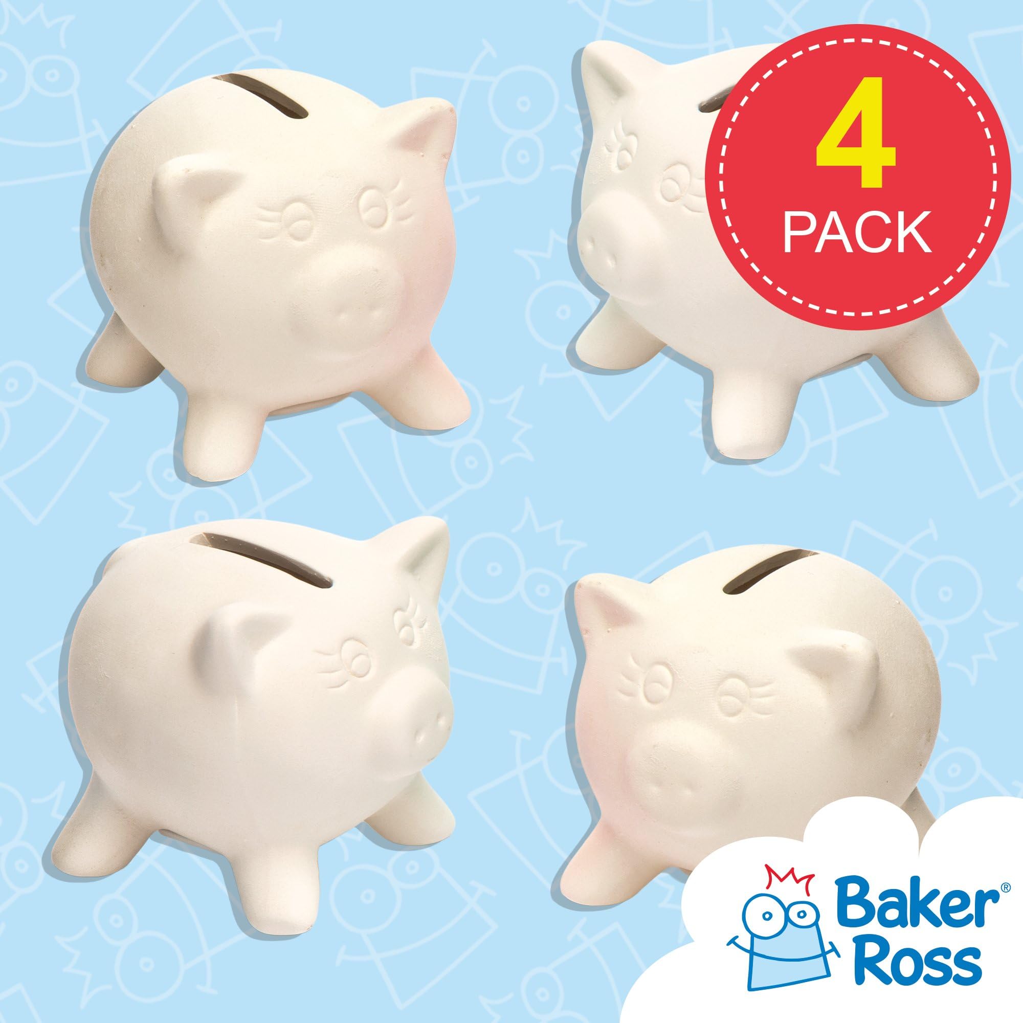 Baker Ross – 2 Macetas Arcoíris Para Decorar Con Pintura – Manualidades Infantiles De Cerámica