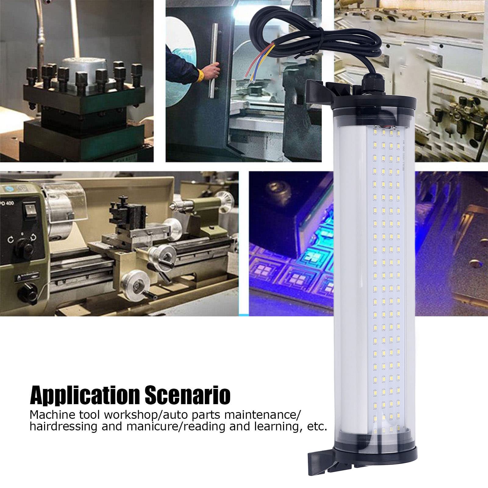 10 W 1050LM IP66 Lampada da lavoro a LED antideflagrante a prova di esplosione per officina con lampada a tubo macchina, adatta per macchine utensili CNC, fabbrica