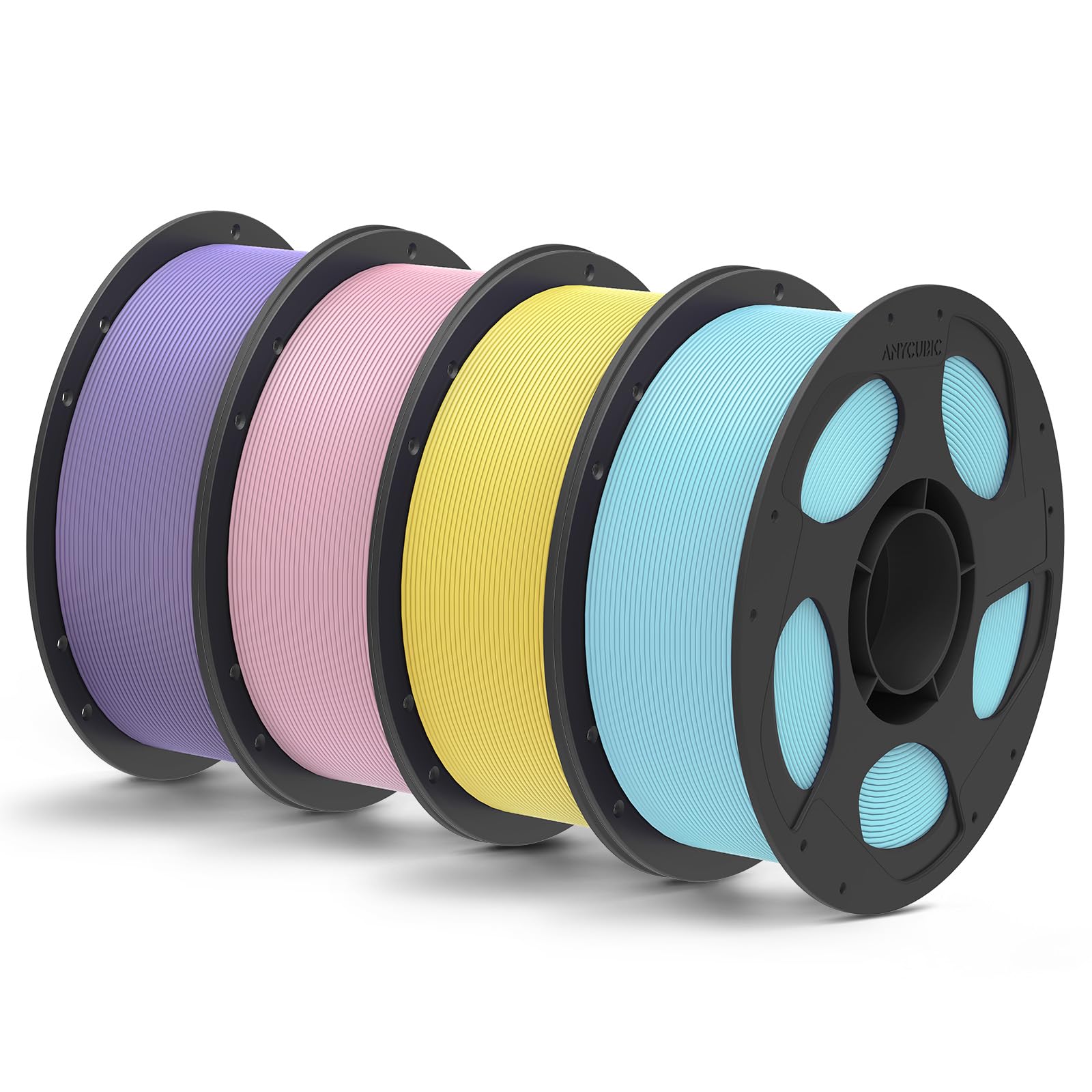 Photo 1 of ***MISSING PARTS***
ANYCUBIC Matte PLA Filament Bundle 4KG, 3D Printing PLA Filament 1.75mm Dimensional Accuracy +/- 0.03mm, 1KG Reusable Spool, Purple + Sakura Pink + Ice Blue + Yellow