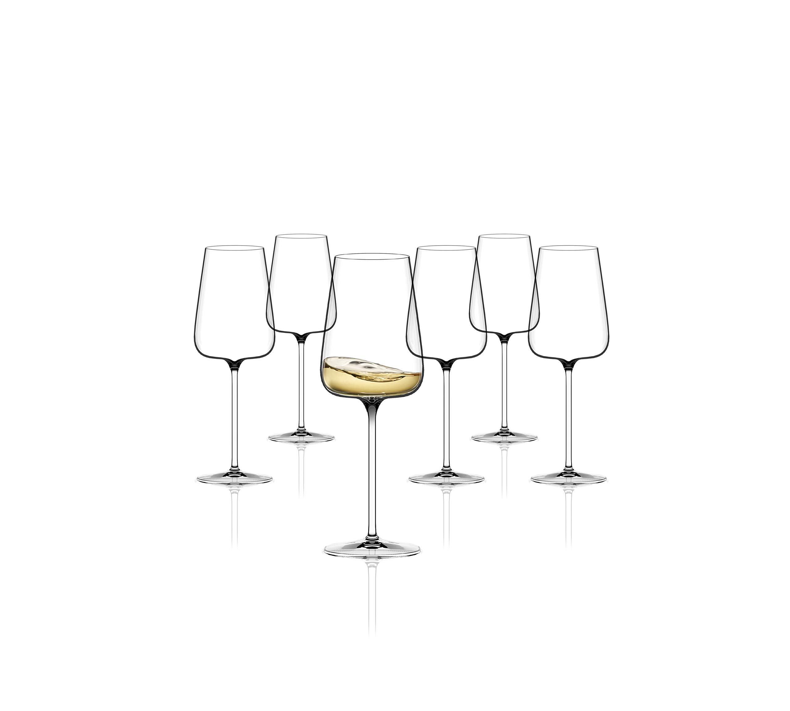 Italesse Etoilé Blanc Xtreme Calice Vino Bianco 57 cl Set 6 Pz in Vetro Soffiato