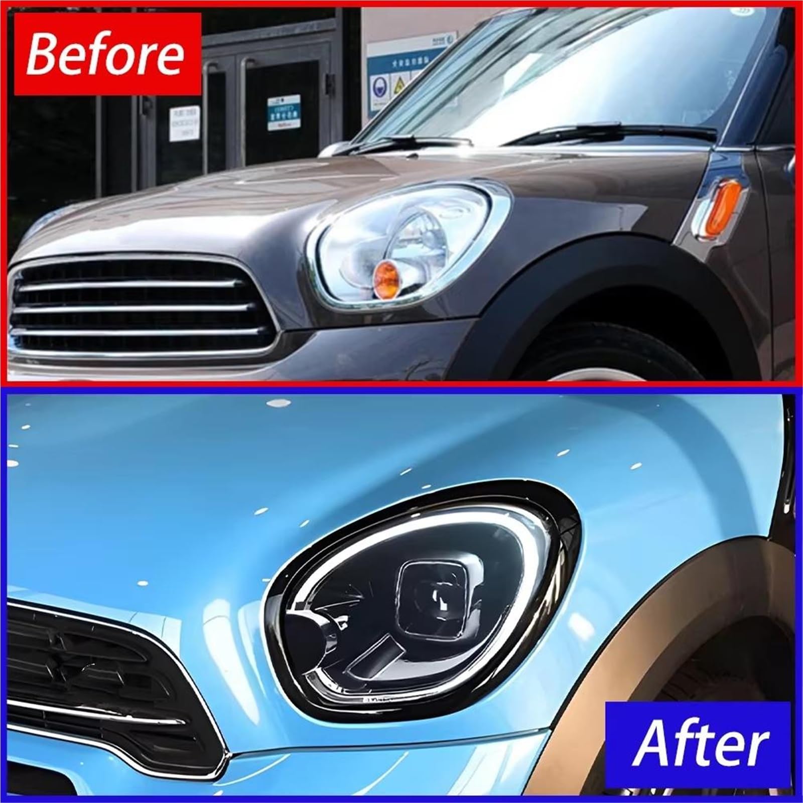 Per Mini Per Countryman R60 2011-2016 Gruppo Faro Anteriore Conjunto Faro Delantero | Accessori per luci anteriori per gruppo fari per auto ad alta configurazione aggiornati