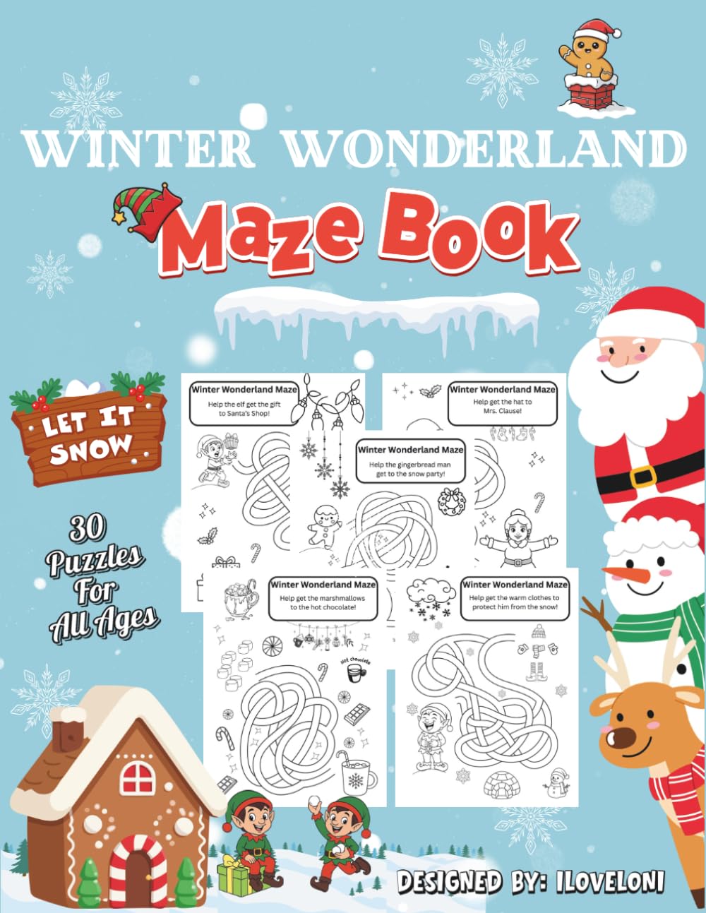Winter Wonderland Maze Book