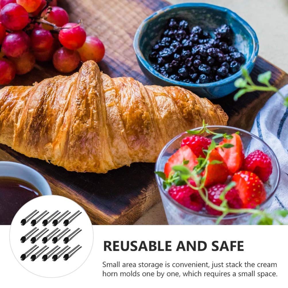 ZUNOXAZ 3-teilige Cannoli Backformen - Rostfreie Stahl Röhrchen Für Gebäck