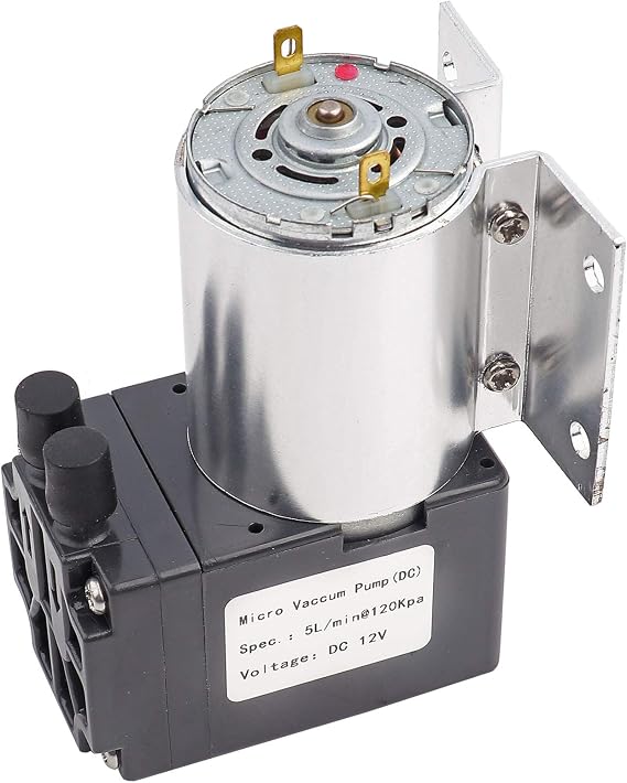 DC 12V 5L/min 120kpa Mini Vacuum Pump Negative Pressure Suction Pump Electric Vacuum Suction Air Compressor with Bracket