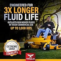 Vista 5 de TRIAX Trans Zero 20W-50 Aceite de transmisión hidrostático totalmente sintético para cortacésped de giro cero (1 galón)