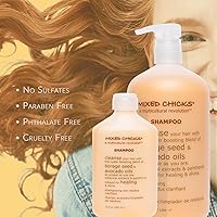 Vista 4 de Mixed Chicks Champú aclarante suave, 10 onzas líquidas.