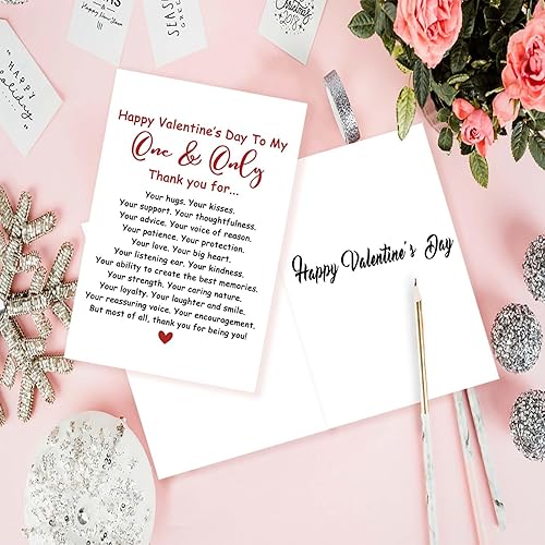 Miniatura 5 de OJsensai Tarjeta de felicitación del día de San Valentín para mi uno y solo