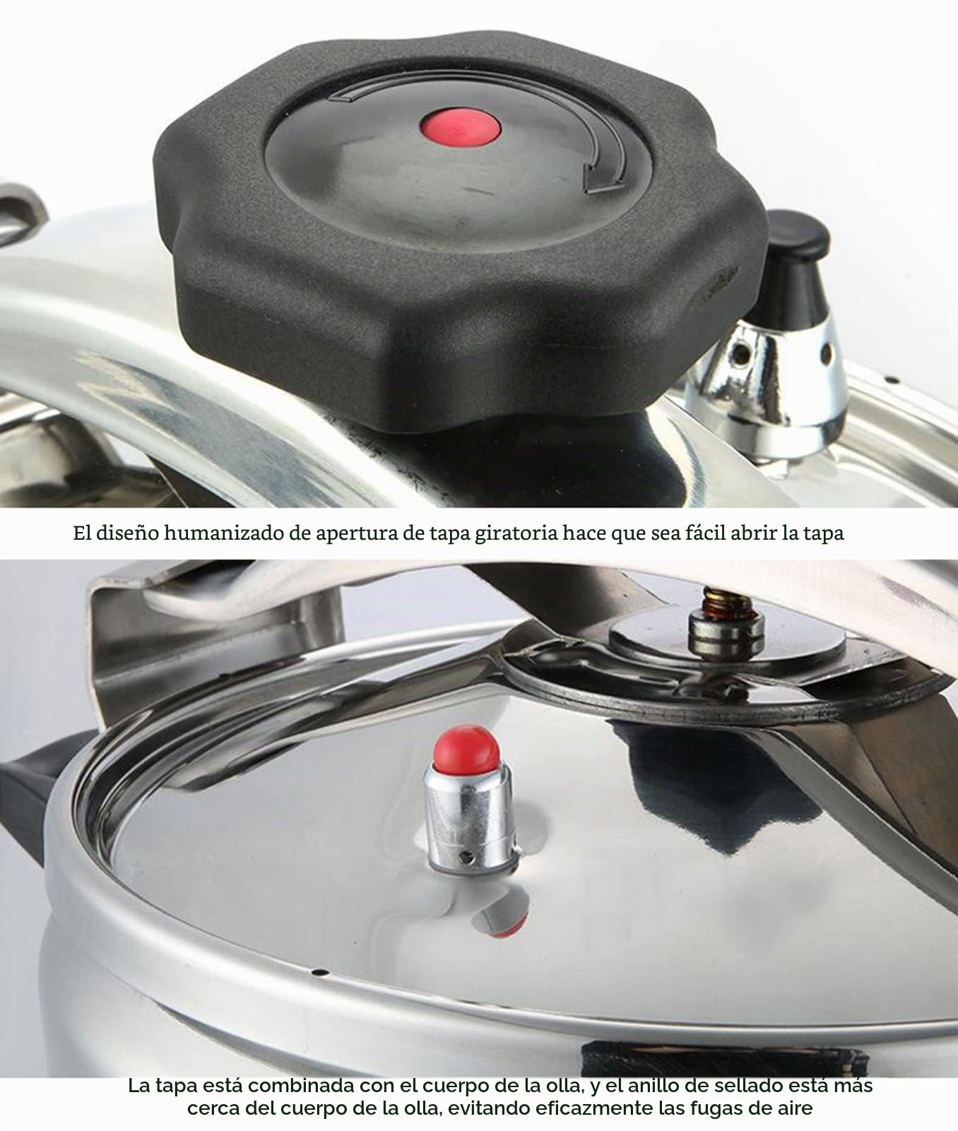 de acero inoxidable 304 de gran capacidad olla a presión comercial estufa de 25Lcompatible con inducción tapa fácil de cerrar adecuada para grandes hoteles y restaurantes ollas a presión de cocina