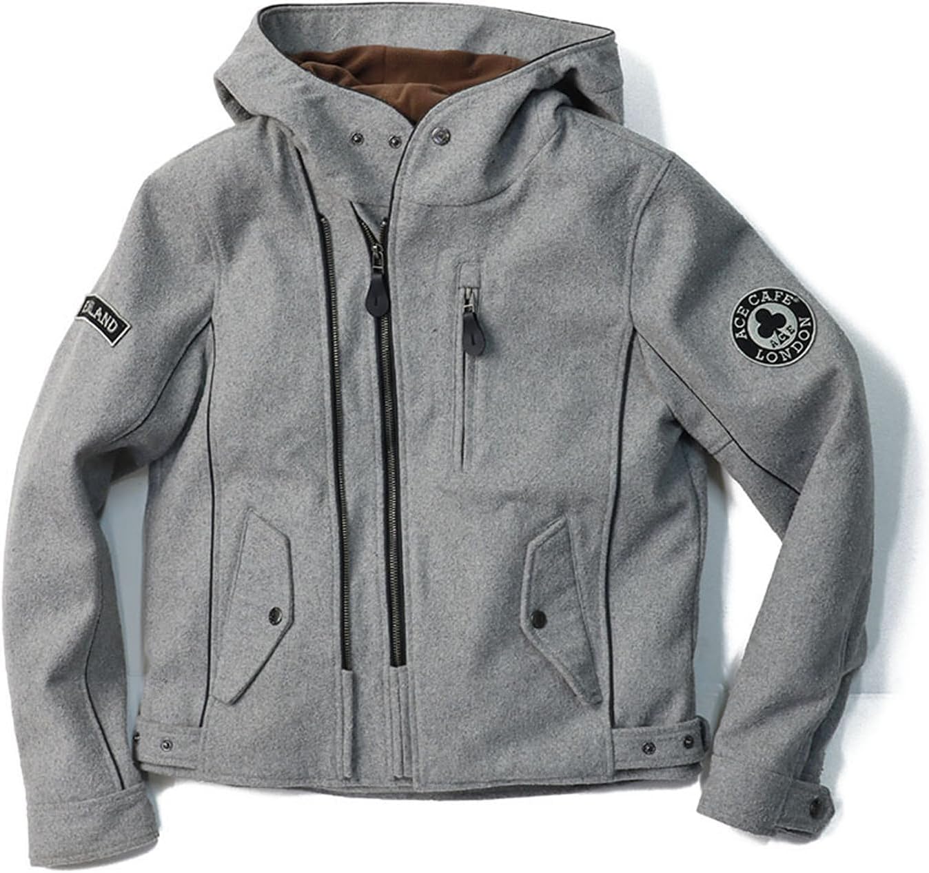 メルトンW2フーディージャケット（ライトグレー） 楽天市場】バイク ジャケット 秋冬 おしゃれ メンズ レディース