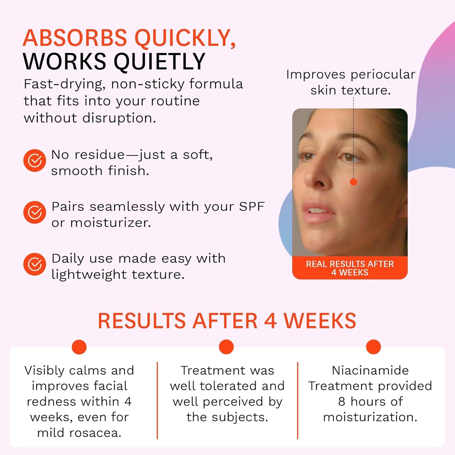 Fig.1 Niacinamide Serum for face | Skincare for Sensitive Skin – 4% Niacinamide, Glowing & Hydrating Serum for Face, Anti-Aging, Moisturizing, and Soothing Treatment – 30ml - Image 7