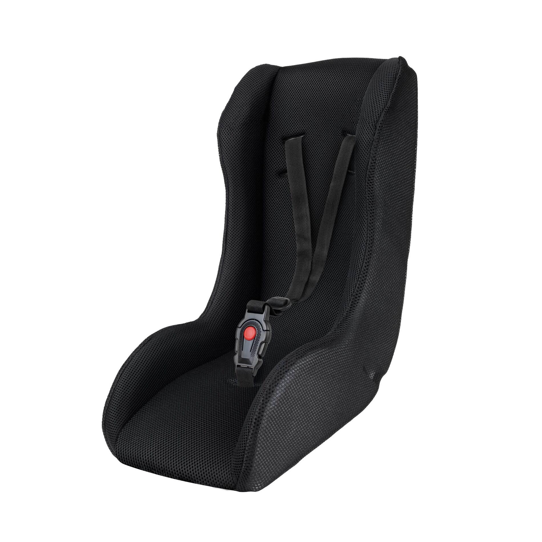 POLISPORT 8015000020 – Mini Pelican Tutto Clima Riduttore Seduta Bebè con Cintura a 3 Punti per Rimorchio, Passeggino e Bici Cargo – Traspirante, Sicuro e Compatibile da 7 a 18 Mesi, Nero
