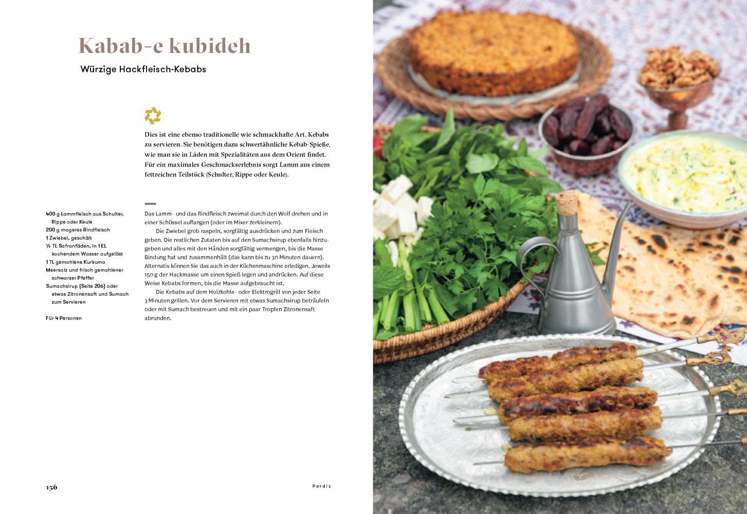 Pardiz: Die Küche Persiens . Das Persien-Kochbuch