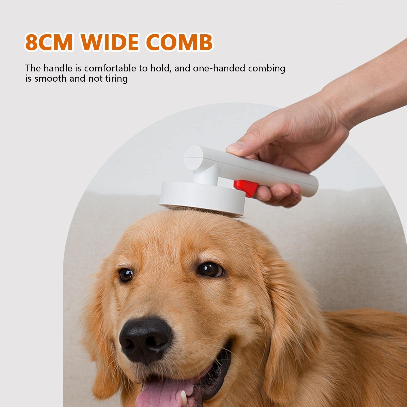 Cepillo para gatos para quitar el pelo del perro con autolimpieza - Cepillo para quitar el pelo multiusos para gatos y perros Suministros para el cuidado de mascotas para eliminar nudos liujiapeng55