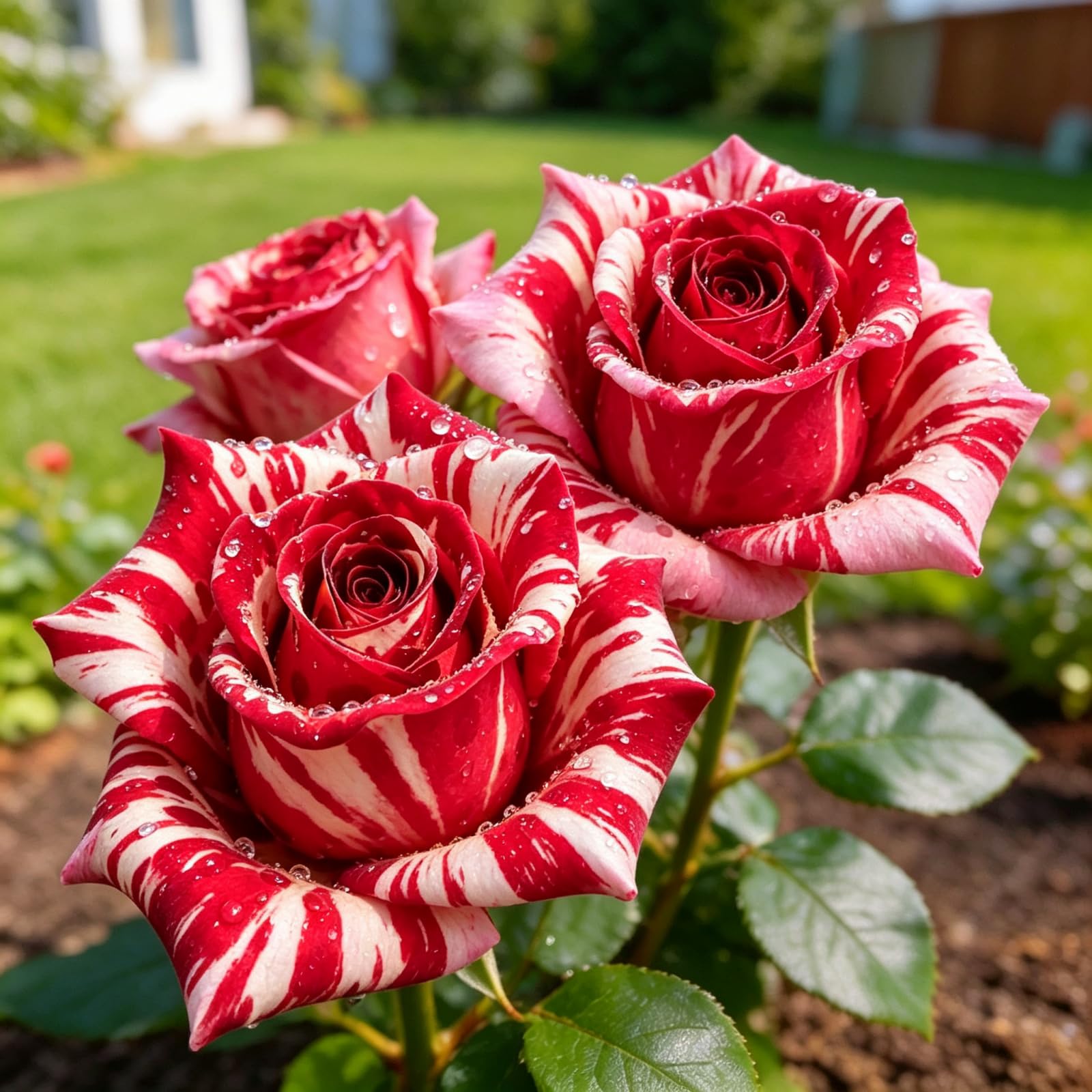 Kübelgeeignete Rosenpflanzen, langanhaltende Blütenzeit-4Rhizom-c
