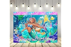 Enchanting Little Mermaid 2023 Backdrop for Memorable Parties