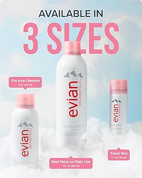 Amazon.com: Evian Facial Spray 5 oz - Hydrating Mineral Water Mist